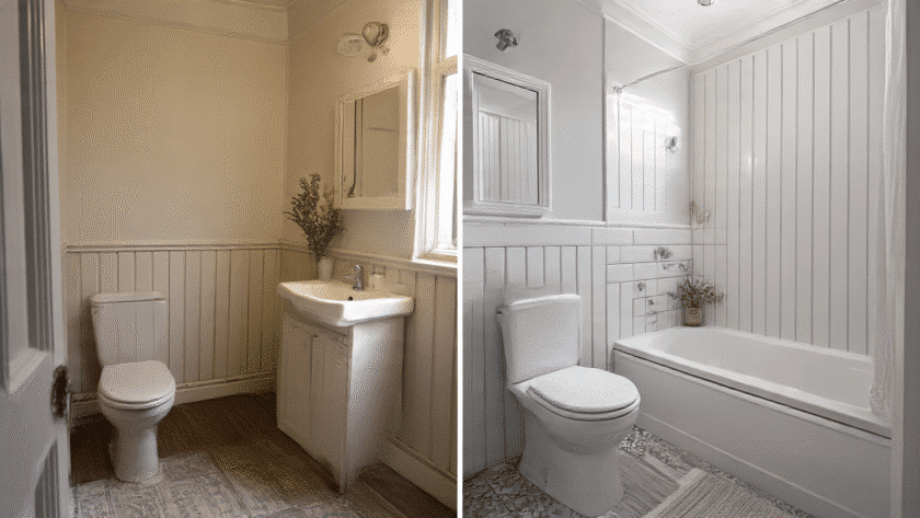 Budget Bathroom Makeovers