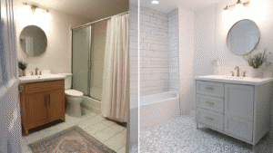 Budget Bathroom Makeovers