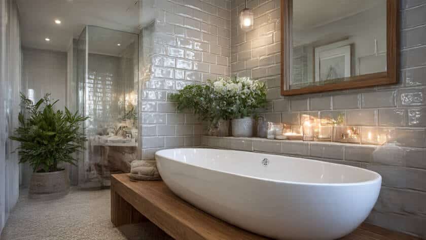 Slip-Resistant Bathroom Tiles