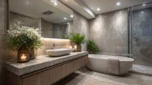 Slip-Resistant Bathroom Tiles