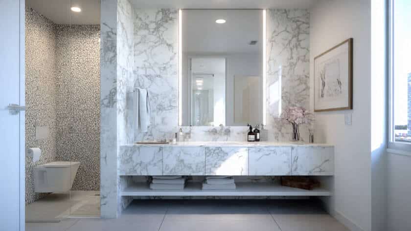 modern bathroom renovations brisbane